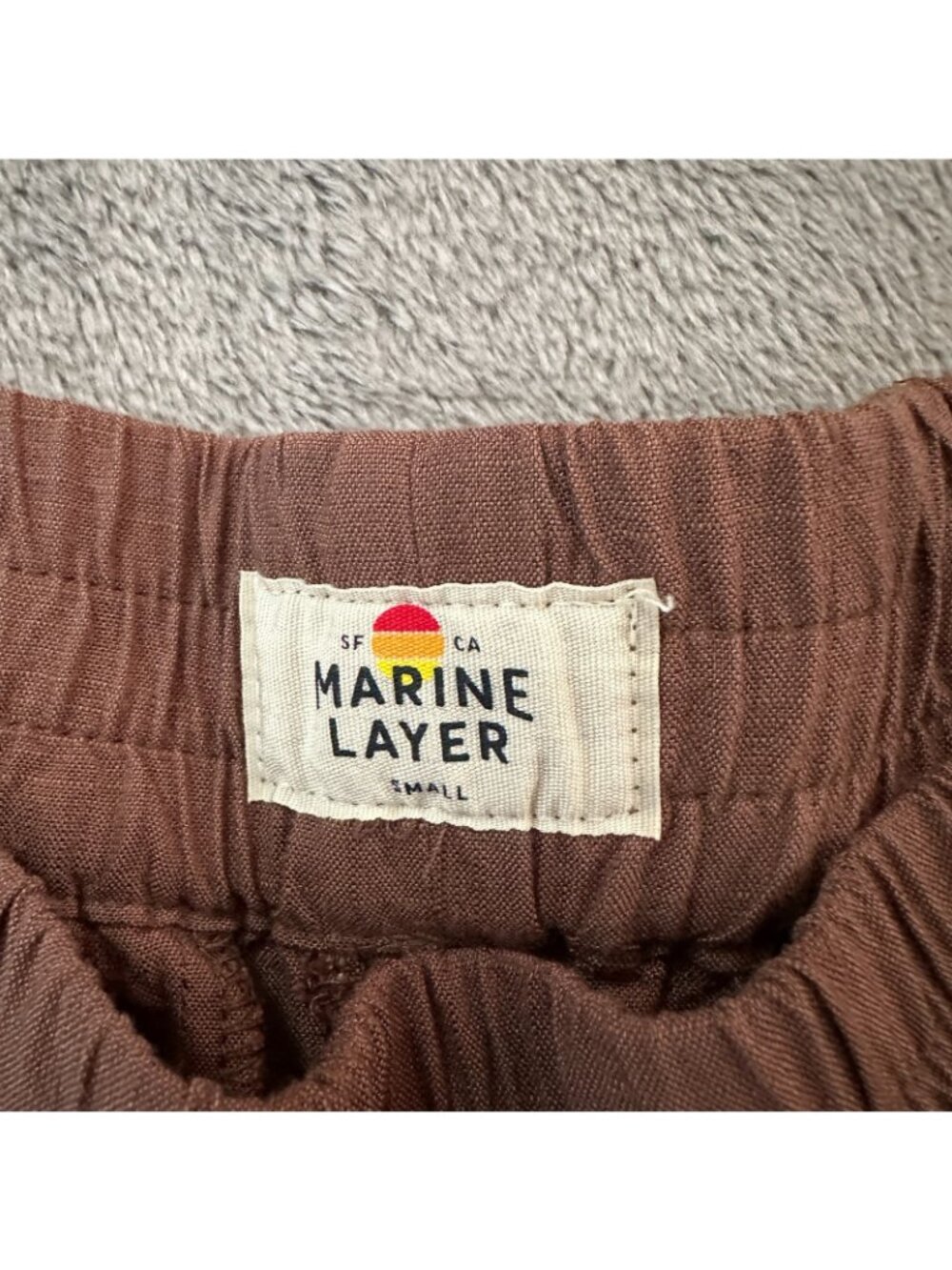 Marine Layer Allison Trouser Brown Wide Leg Pull On Lyocell Pants Women's SMALL - Picture 3 of 8